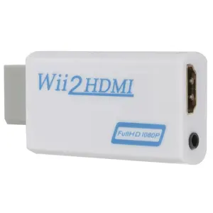 Black White Wii to HDMI Converter Support Full HD 720P 1080P 3.5mm Audio Wii2HDMI Adapter for HDTV Wii Converter