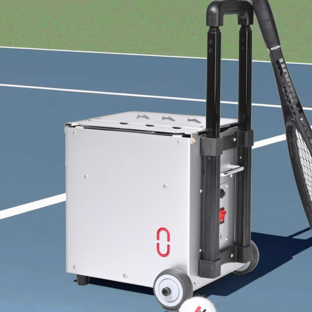 High Quality Lightweight Durable Aluminum Alloy Eco-Friendly ITF Tennis Serving Machine Portable Intelligent Training Equipment