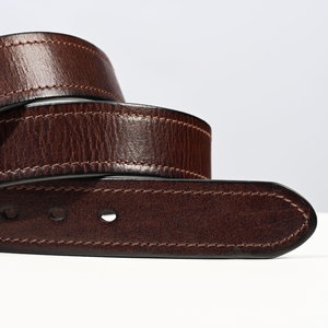 Cinturón de Cuero Genuino para Hombre, Personalizable, Sin Grietas ni Desprendimientos, Hebilla de Aleación Cómoda, Talla Estándar, para Uso Profesional - Product Image 3