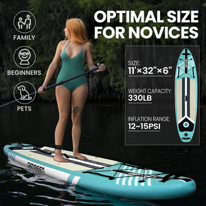 Planche de SUP gonflable portable sur mesure, soudée à chaud, pour sports nautiques, livraison directe en Europe - Product Image 2