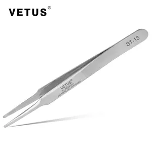 Vetus ST-13 Pointed Stainless Steel Safe Antistatic Tweezers Vetus Tweezer Lash Tweezer