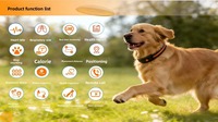 Collier intelligent pour chien avec GPS, moniteur de santé de qualité médicale, fréquence cardiaque, respiration, appels vocaux 4G, suivi d'activité et de calories, Beidou, plastique