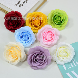 Fleurs artificielles en soie Dongchen Crafts, roses hollandaises, 10 cm, base en soie, pour décoration de mariage, accessoires photo, décoration intérieure - Product Image 4