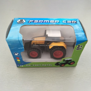 12 Cái/Bộ 1/72 Die-cast máy kéo mô hình đồ chơi kim loại & nhựa trượt đúc xe tải trẻ em 'mô phỏng trang trại giáo dục xe đồ chơi - Product Image 5