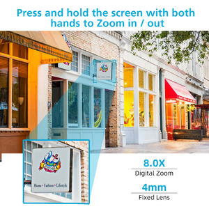 KERUI 9MP Üç Lensli Güvenlik Kamerası Çift Ekranlı Gözetim Wifi PTZ Kablosuz Dış Mekan Kamerası 8X Zoom Icsee Hareket Takibi - Product Image 3