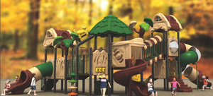 Nhựa Ngoài Trời Trò Chơi Thiết Lập Chơi Thiết Lập Sân Chơi Thiết Bị Ngôi Nhà Cây Chủ Đề Trượt Cho Trẻ Em Jmq-G036A - Product Image 2