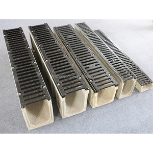 בנייה עמיד C250-F900 u בצורת שרף בטון ניקוז עם כיסוי ברזל יצוק - Product Image 4