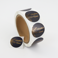 Rouleau d'étiquettes personnalisables en feuille d'or et d'argent avec impression numérique et logo, autocollant de haute qualité pour cosmétiques, emballage cadeau
