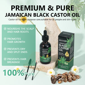 Aceite de Ricino Negro Orgánico, Aceite Esencial para el Cuidado de la Piel, Masajes, Cuidado del Cabello, Cejas, Pestañas y Uñas con Aroma Fresco - Product Image 2