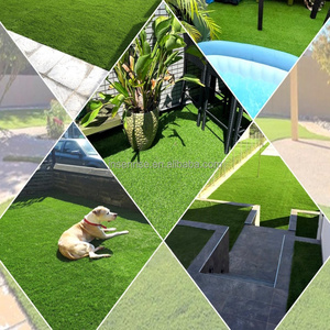 Gazon artificiel vert pour aménagement paysager, <span class=keywords><strong>tapis</strong></span> synthétique décontracté d'extérieur 20 mm, prix de gros - Product Image 5