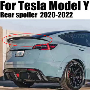 <span class=keywords><strong>Pour</strong></span> Tesla modèle Y aileron arrière lèvre de coffre carbone f matériel aileron d'aile style de voiture aileron de coffre arrière accessoires2020 <span class=keywords><strong>2021</strong></span> 2022 - Product Image 1