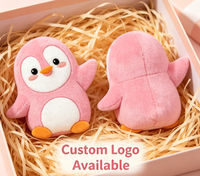 Peluche pingouin personnalisée OEM ODM avec rembourrage en coton PP, design moelleux, pour la promotion, le soulagement du stress, cadeau de Noël