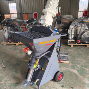 220V Wholesale Factory Supply Cement Mortar <strong>Plaster</strong> Spraying Machine Gypsum <strong>Mixer</strong> Spray Gun with Pump and Motor Core Components - Product Image 1