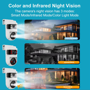 Caméra réseau avec emplacement pour carte SD, sécurité domestique, <span class=keywords><strong>surveillance</strong></span> CCTV, Wifi sans fil 2,4G 5G, caméra PTZ 4K - Product Image 6