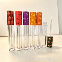Tube de brillant à lèvres en forme de fruit YC-308B de Shantou, 4 ml, large sélection en stock, tubes d'huile à lèvres mignons pour enfants, cosmétiques vides