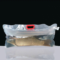 Sac de transport portable pour poissons tropicaux, personnalisé, épaissi, gonflable, pour fruits de mer, transparent, antistatique, à fond plat, pour poissons vivants