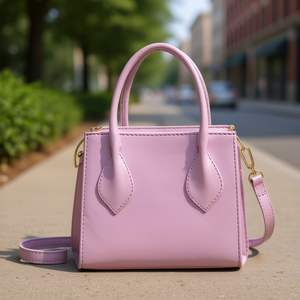 Borsa a Tracolla Vintage Fana Layla in Pelle Lilla con Fodera Impermeabile in Poliestere, Cinghia Singola, per Uso Quotidiano, Stile Estivo - Product Image 2