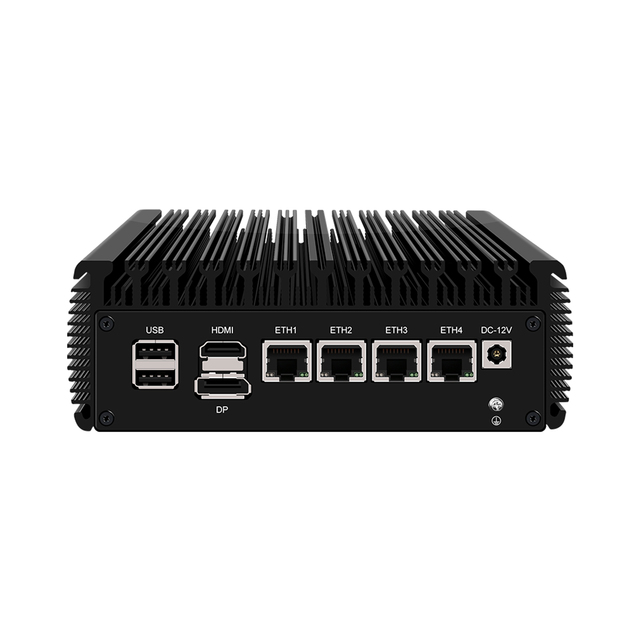 4x2.5Gbe I226V Fanless Micro Mini Computer Intel Celeron N5105 Firewall Appliance VPN Router 3x4K Mini PC for Business Home