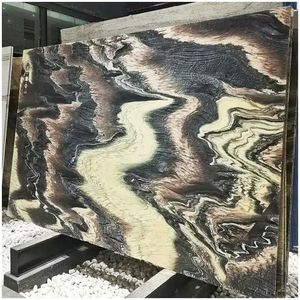 Losas de Mármol <span class=keywords><strong>Cipollino</strong></span> Ondulato Rosso de Lujo Moderno, Mármol Natural Negro Púrpura para Cocina, Baño, Azulejos de Pared, Lavabo - Product Image 5