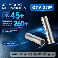 Connecteur de compression en cuivre série GTY-240 pour applications automobiles, haute conductivité, haute stabilité mécanique
