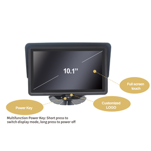 10.1 "6CH tín hiệu <span class=keywords><strong>video</strong></span> AHD Xe Màn hình cảm ứng đầy đủ màn hình 1024*600 IPS LCD hiển thị phía sau xem sao lưu & HD giám sát toàn cảnh - Product Image 3