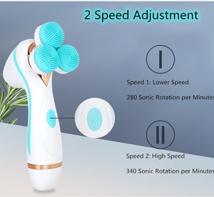 Konka — <span class=keywords><strong>brosse</strong></span> de nettoyage du <span class=keywords><strong>visage</strong></span> 3 en 1, Rechargeable, sonique, 3 roues, rotative, imperméable, nettoyage des pores, massage Spa, épurateur <span class=keywords><strong>Anti</strong></span>-vieillissement 3D - Product Image 4
