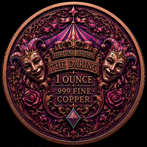 Medaglia in Rame 1oz 999 <span class=keywords><strong>Fantasy</strong></span> Clown, Moneta Commemorativa a Tema Carnevale, Souvenir d'Arte 3D UV da Collezione, Regalo - Product Image 5