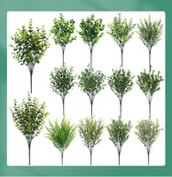 Hierba verde artificial de alta calidad, arbustos verdes, plantas verdes, arbustos, arbustos, decoración de plantas verdes
