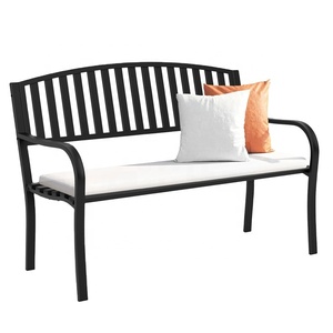 Suministro de fábrica, Banco de Metal para jardín, silla de Banco de Metal resistente para exteriores para patio trasero - Product Image 2