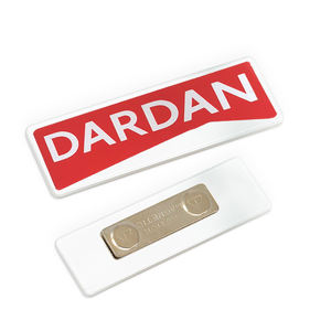 Targhette Personalizzate con Logo in Plastica, Etichette Acriliche con Spilla di Sicurezza per Abbigliamento - Product Image 5