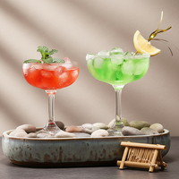 Verre à cocktail / verre à martini / gobelet Margaret de style américain moderne de luxe en cristal sans plomb de haute qualité