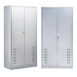 Stainless Steel Cleaning Cabinet QJG Single Door With Lock For Office Storage - Product Image 3