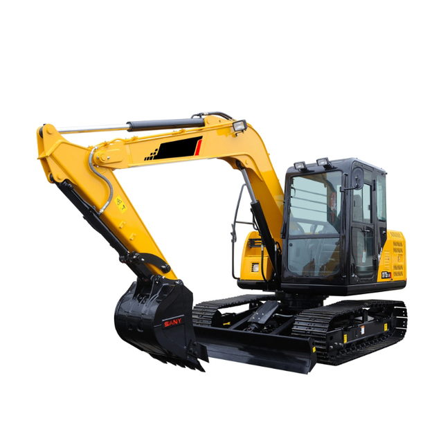 Factory Price Construction Equipment 7.5Ton Small Crawler Digger SY75C Hydraulic Excavator for Residential Foundation Excavation