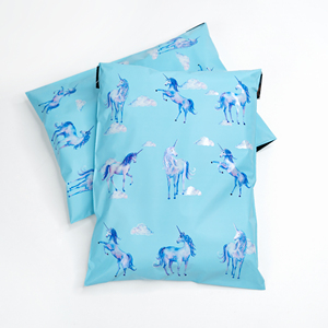 Custom Logo Printed Shipping Mailing Bags Polymailer 10x13 Inch Shipping Clothing Packaging Blue Poly Mailer Bag With Log - Product Image 2