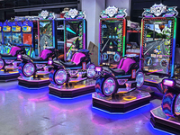 Simulateur de course de moto Super Duke Jazz Arcade, équipement de jeu à monnayeur pour parc d'attractions intérieur
