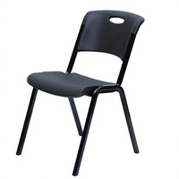 Chaise Commerciale Empilable Ergonomique en Plastique PP Robuste, Idéale pour les Restaurants, Cafétérias, Bureaux et Salles de Conférence