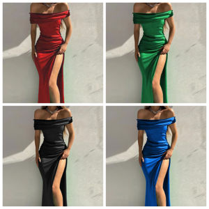 Nuevo Vestido Halter Acanalado de Moda para <span class=keywords><strong>Mujer</strong></span>, un Vestido Largo sin Espalda, Ajustado y que Realza la Figura - Product Image 5