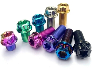 Nhà Máy Bán Buôn Xe Máy Sửa Đổi Vít Gr5 Titan Hex Mặt Bích Bolt Bởi Yph Nhà Máy Bán Hàng Trực Tiếp M10 Ốc Vít - Product Image 2