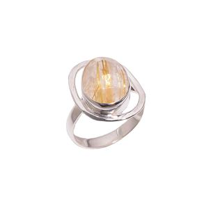 แหวนหมั้น925เงินสเตอร์ลิงประดับอัญมณีสีทองน่ารักสำหรับงานแต่งงานและงานปาร์ตี้สำหรับเด็กผู้หญิง - Product Image 1