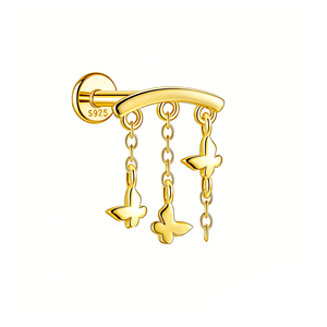 <span class=keywords><strong>Piercing</strong></span> in <span class=keywords><strong>Argento</strong></span> 925 per Labret, <span class=keywords><strong>Trago</strong></span>, Helix, Daith, Cartilagine - Orecchino a Perno in <span class=keywords><strong>Argento</strong></span> 925 - Gioielli alla Moda per <span class=keywords><strong>Piercing</strong></span> - Product Image 5