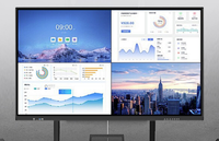 Panel de TV Interactivo Táctil Todo en Uno de 86 Pulgadas y 4K, Quiosco de Enseñanza con Puertos USB/DVI/Serie, Nuevo