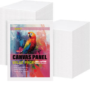 Toiles sur châssis 5x7'' pour peinture artistique, 100% coton, apprêtées, fournitures de peinture pour peinture acrylique, huile, tempère et aquarelle - Product Image 1