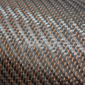 Copper Glitter Colored Woven Carbon Fiber Fabric for Industry Use ASTM Certified Make-To-Order - Product Image 1