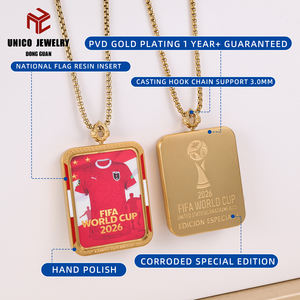 Collar de Fútbol de Austria para Hombre, Acero Inoxidable, Collar de la Copa Mundial 2026 para Hombre, Collar de Acero Inoxidable para Hombre de la Copa Mundial 2026 - Product Image 5