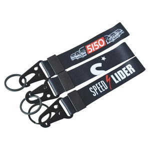 Custom Logo Printed NYLON Wrist Strap Keychain Lanyard Short Promotional Lanyards