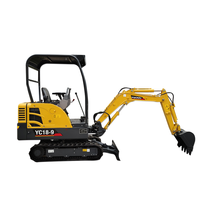Yuchai YC18-8 0.05m3 470mm 1720kg Guangxi de taille moyenne pelle