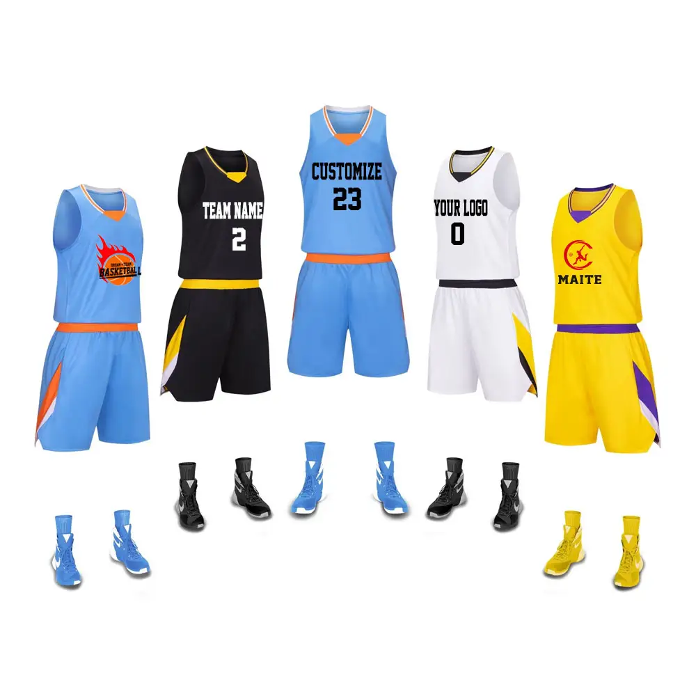 Custom design College basketball league printing sublimation basketball jersey black and yellow design basketball uniform