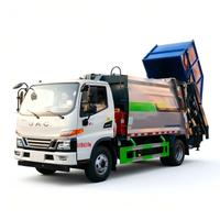 Camion compacteur à bras oscillant JAC 4x2 8CBM, véhicule de collecte des déchets hydraulique pour l'assainissement municipal, directement de l'usine