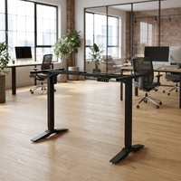 Cadre de bureau électrique moderne en acier inoxydable AOR réglable en hauteur avec verrouillage enfant et rappel de position assise anti-collision