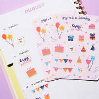 Feuilles d'autocollants personnalisés prédécoupés pour journal, agenda, scrapbooking A5 A6 A7 – Feuilles d'autocollants décoratifs adhésifs